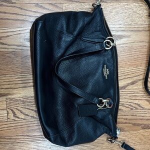 Coach Black Leather Shoulder Bag